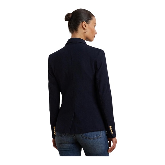 Lauren Ralph Lauren Bullion Jacquard Blazer Lauren Navy - Picture 2 of 6